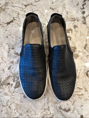 THE FLEXX Sneak Name' Sneaker (Women) Black Perforated Slip-On Loafers